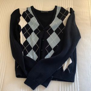 brandy melville blue cardigan
